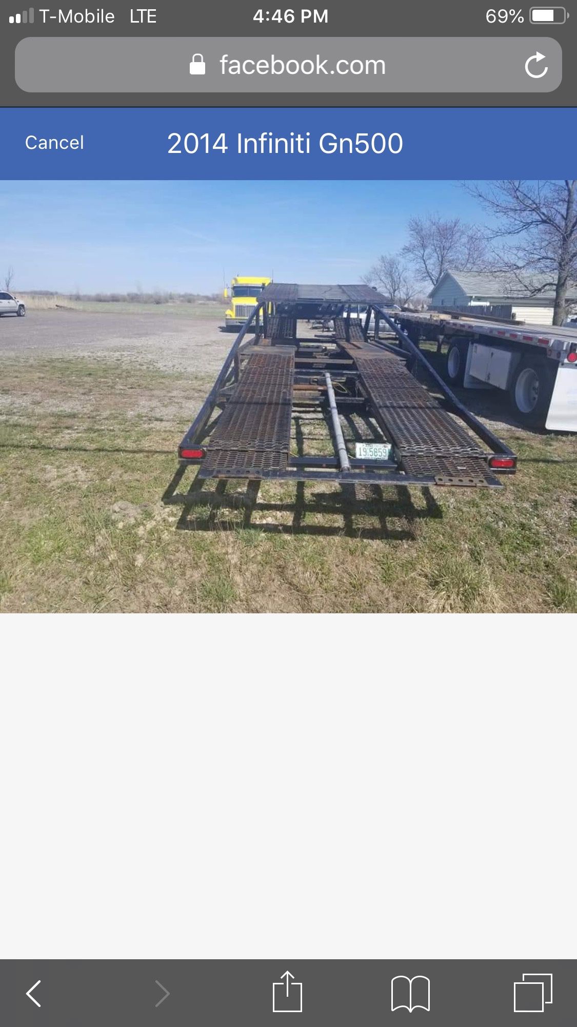 2014 Infinite GN500 5 Car Trailer
