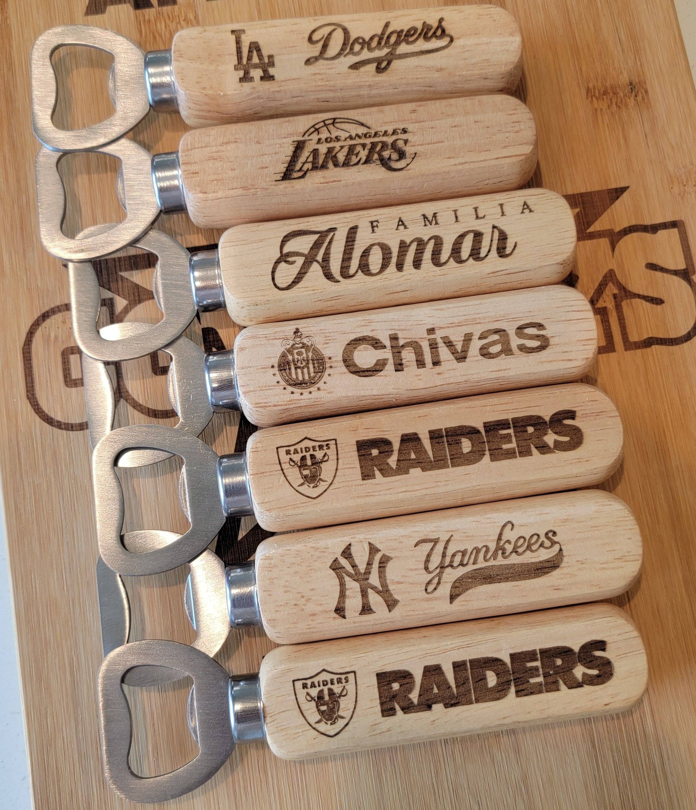 SET OF TWO - NC state Bottle Opener