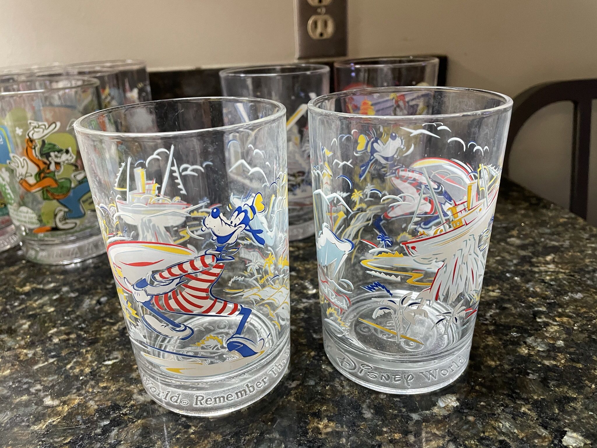 Disney Glasses Commemorative By McDonalds In The 1990s