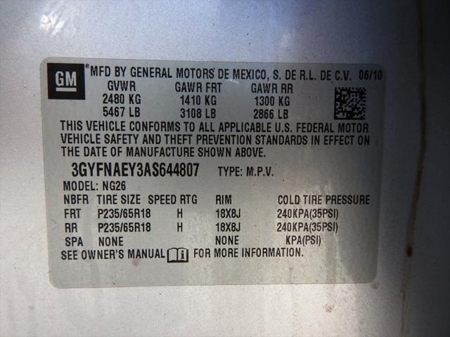 2010 Cadillac SRX