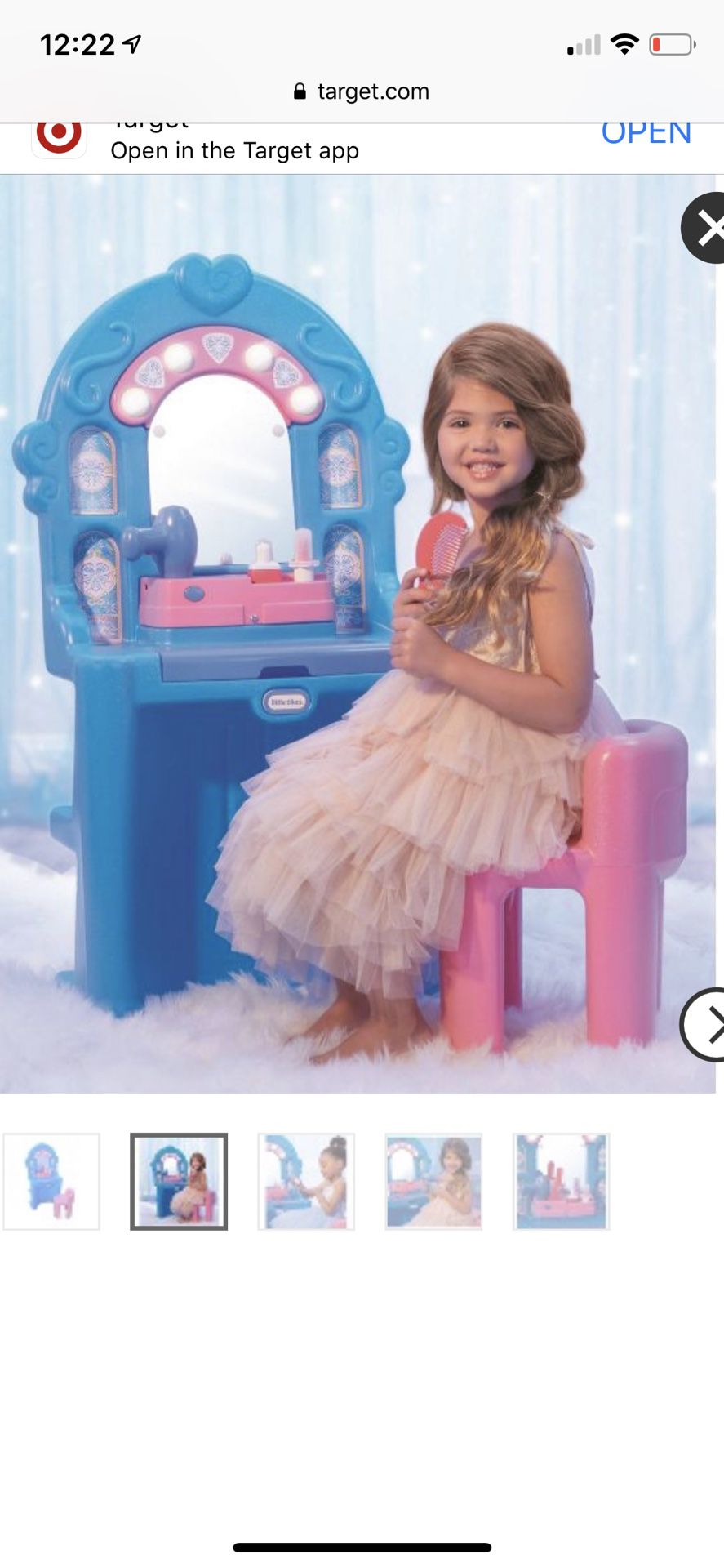 little tikes ice princess vanity