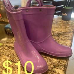 Girls Rain Boots Size 12 Thumbnail