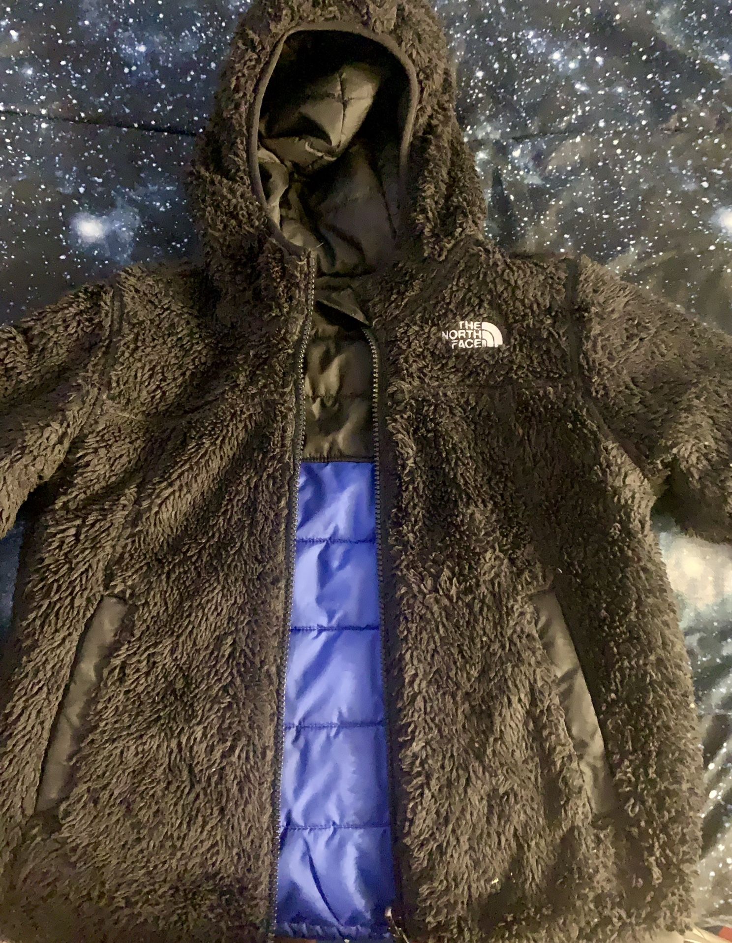 Boys North Face Winter/fall Coat Reversible One Sides Fur