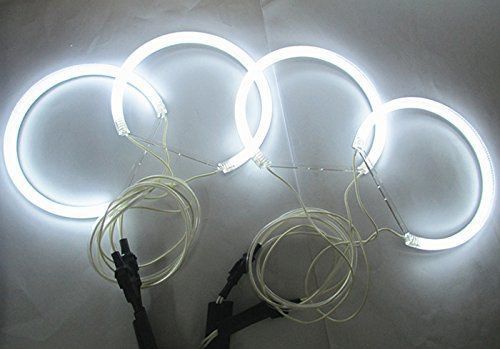Headlight White CCFL Angel Eye Halo Rings Kit For BMW