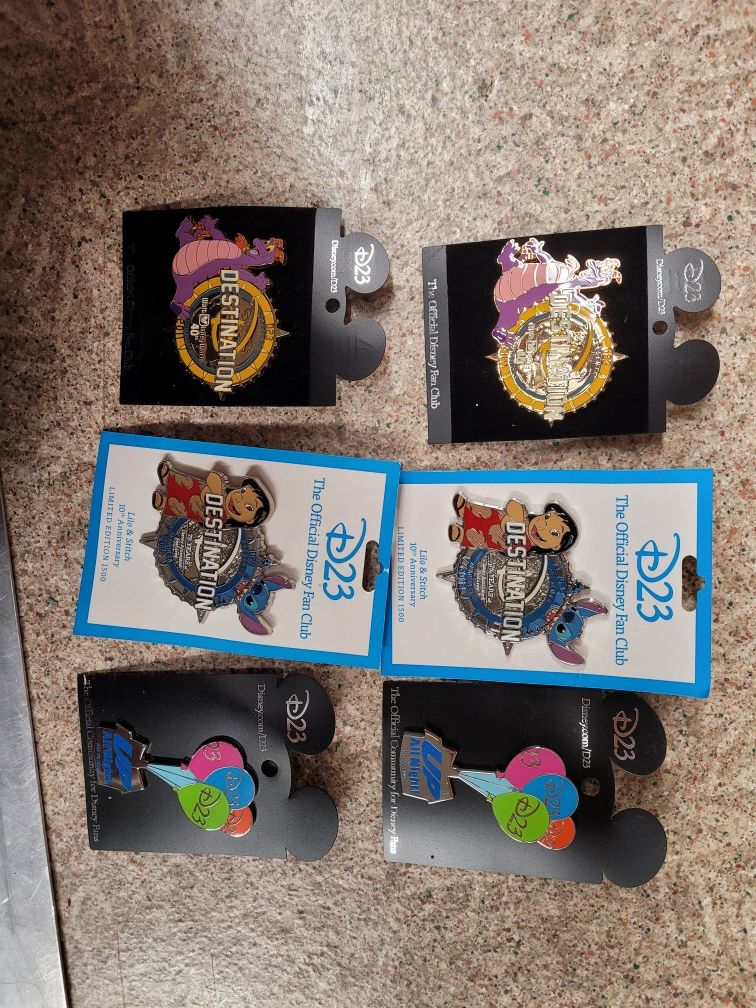6 disney pins