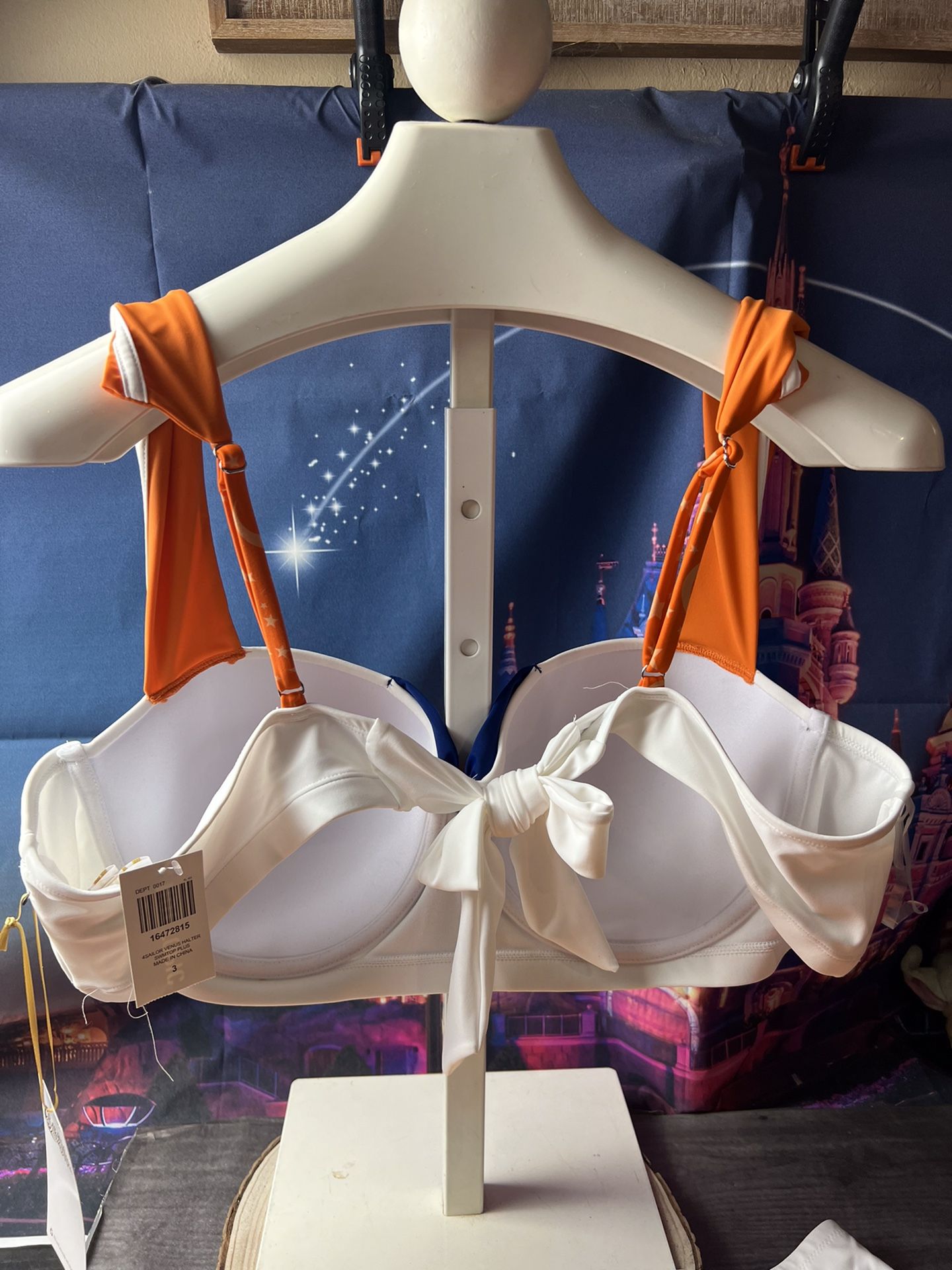 Sailor Moon Venus Exclusive Halter Top & Skirted Swim Suit Size 3