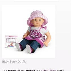 American Girl Bitty Baby Bitty Berry Outfit Inc. Book. Retired. Thumbnail