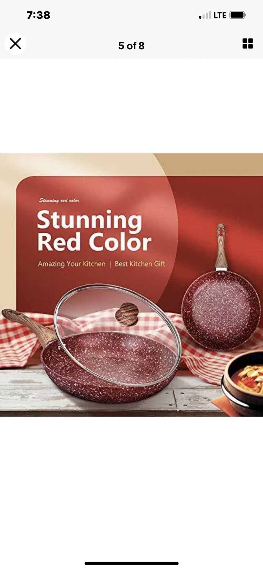 CSK 10 & 12 In Cookware With Matching Lids Red