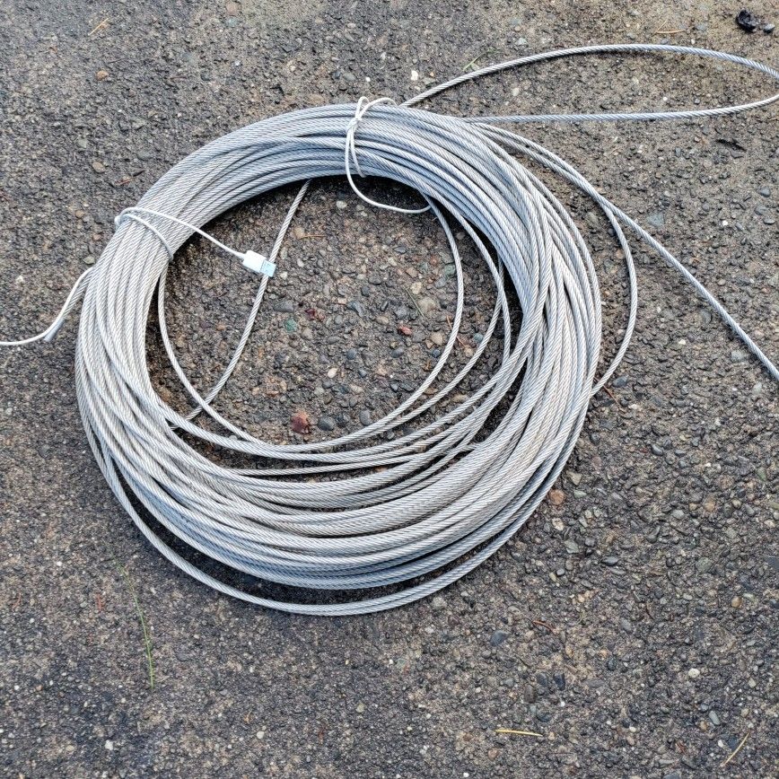 250 Ft + 3/8" Winch Cable New