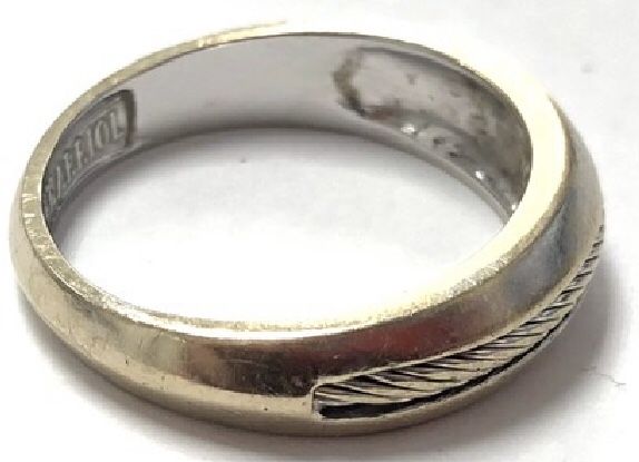 Men’s Wedding Band 18kt White Gold