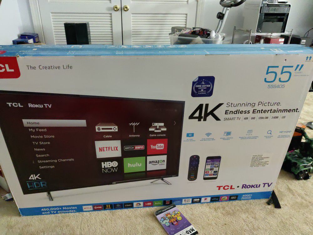 TCL 55 Inch 4K Roku TV 