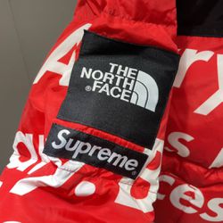 Supreme X North Face By Any Means Necessary Red Large Nuptse Thumbnail