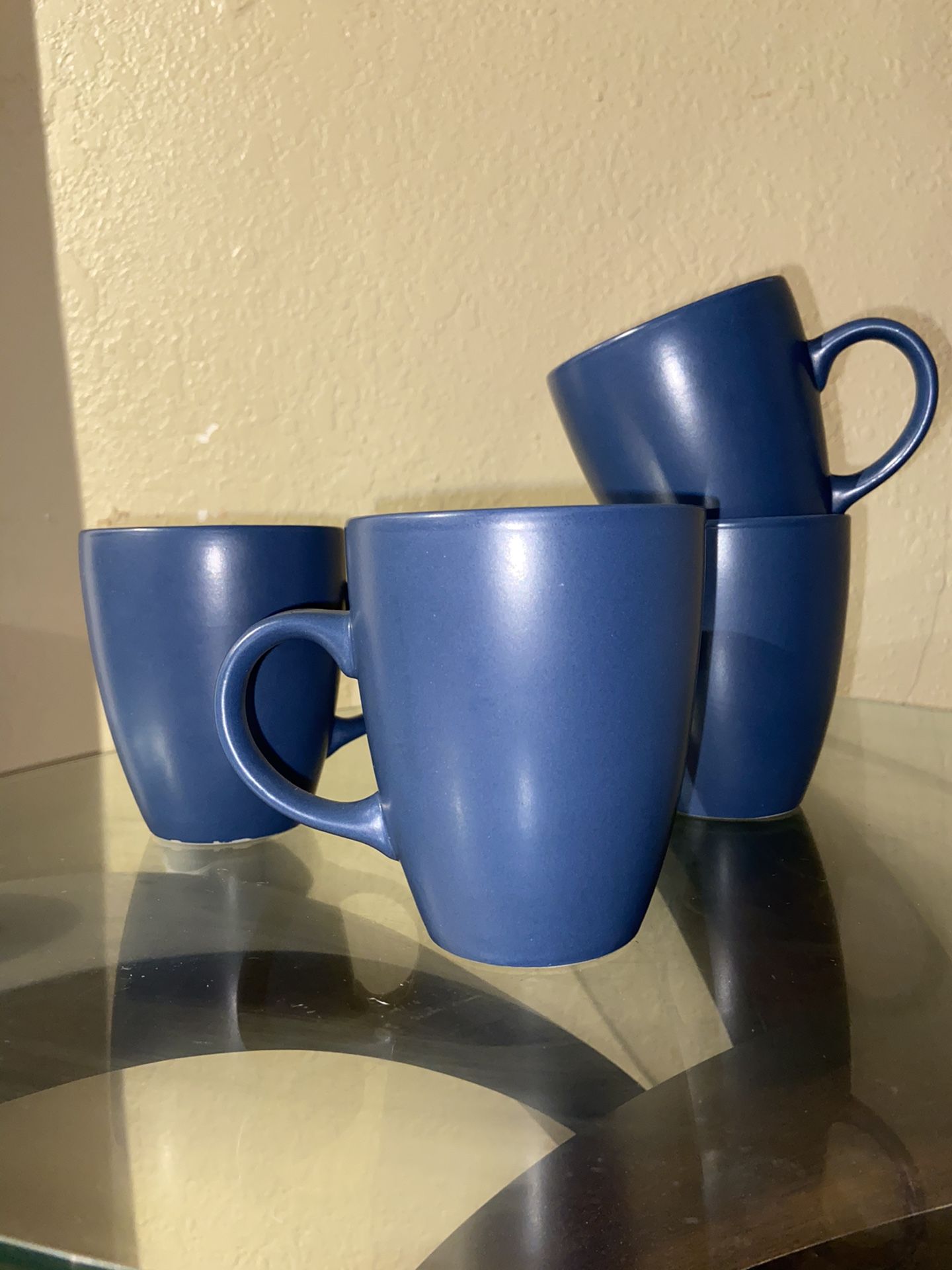 Pfaltzgraff 13-piece Dinnerware set in white and blue Matte