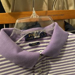 Ralph Lauren Polo Men’s Custom Fit Striped Shirt - Sz Large  Thumbnail