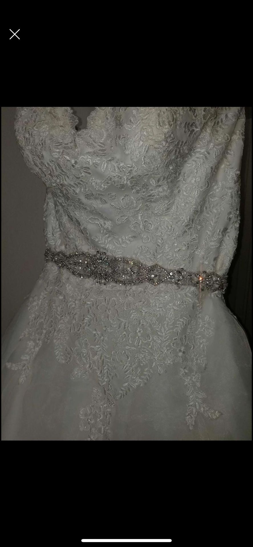 Used Rebecca Ingram corset back wedding dress size 20.