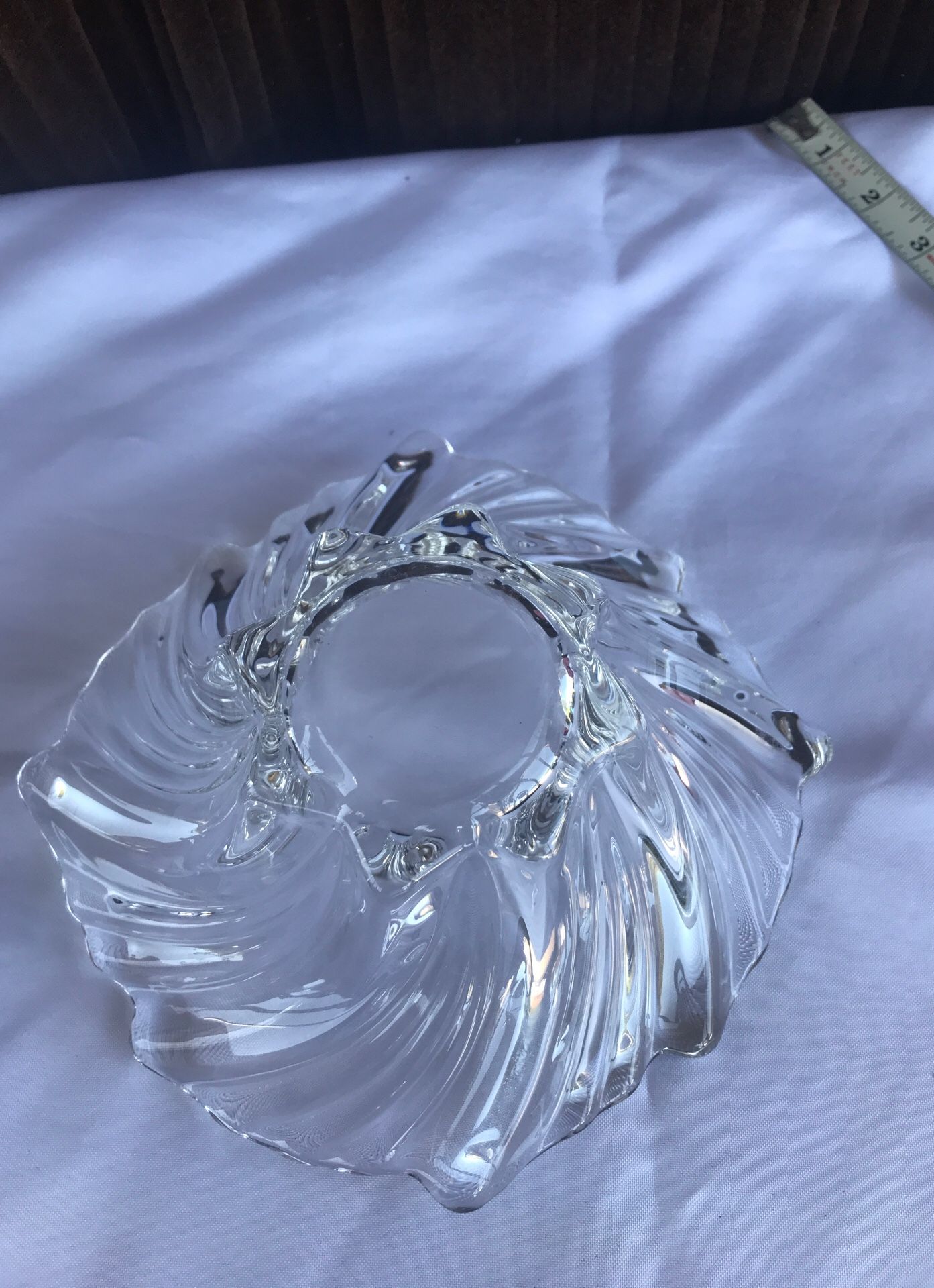 Crystal bowl , look at measurements