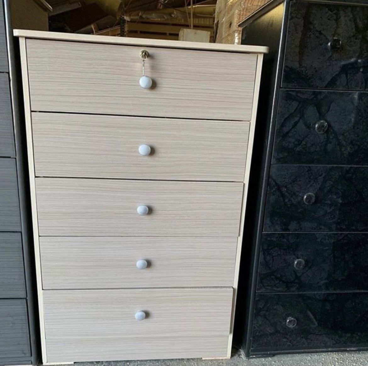 5 drawer chest $115 with lock (colors available) 