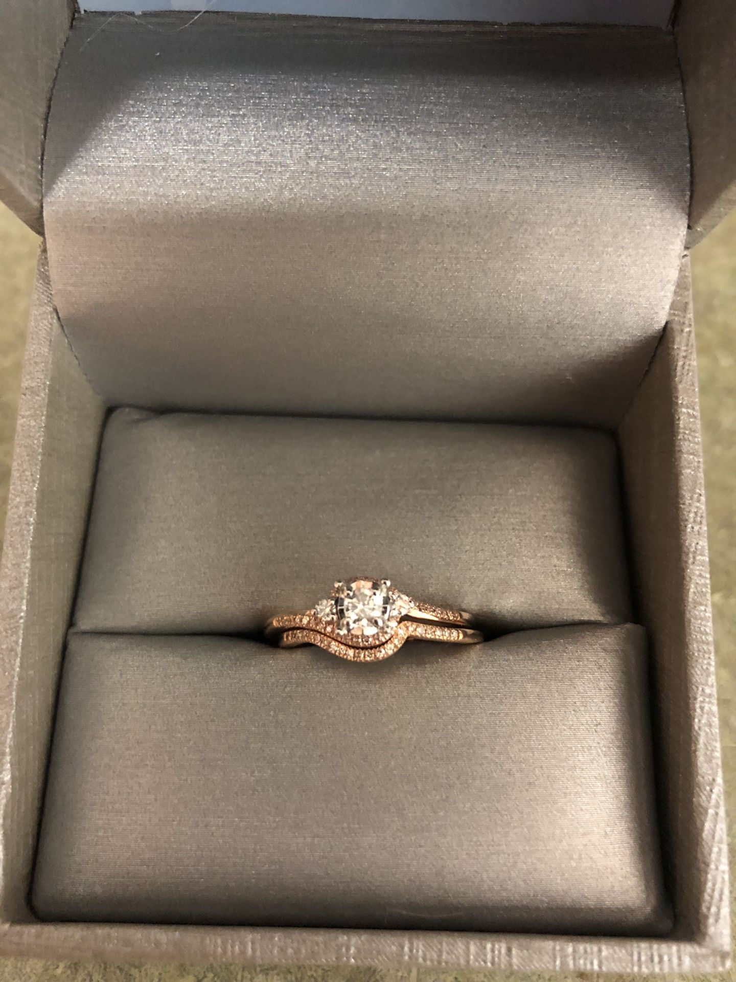 Wedding and engagement ring