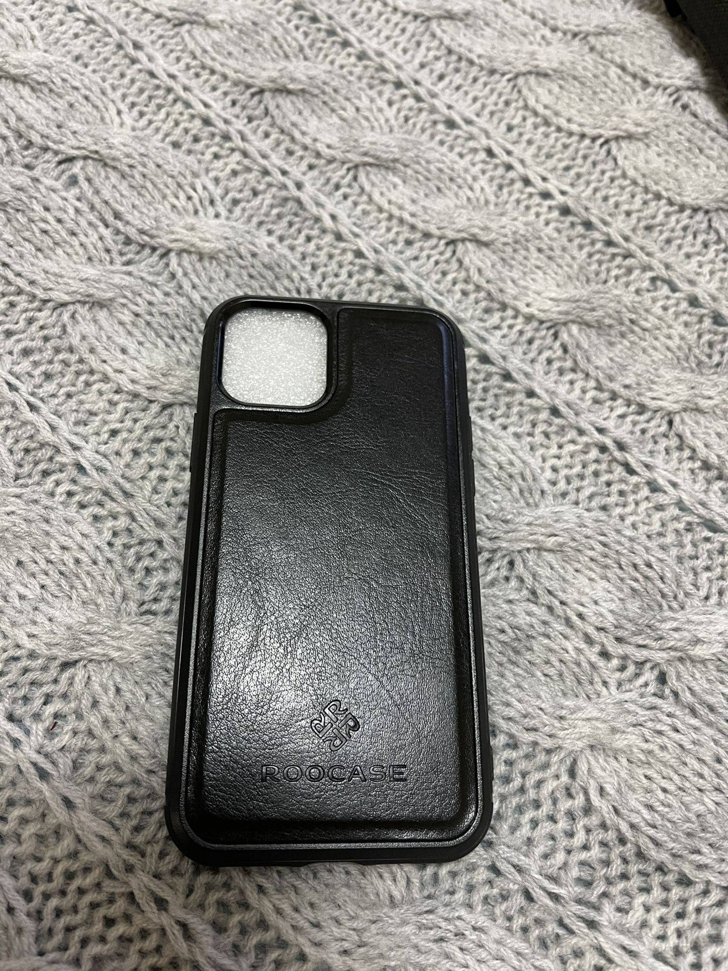ROOCASE iPhone 11 Pro Wallet Case, Vegan Leather Flip Case  Detachable iPhone Case with Kickstand, Black