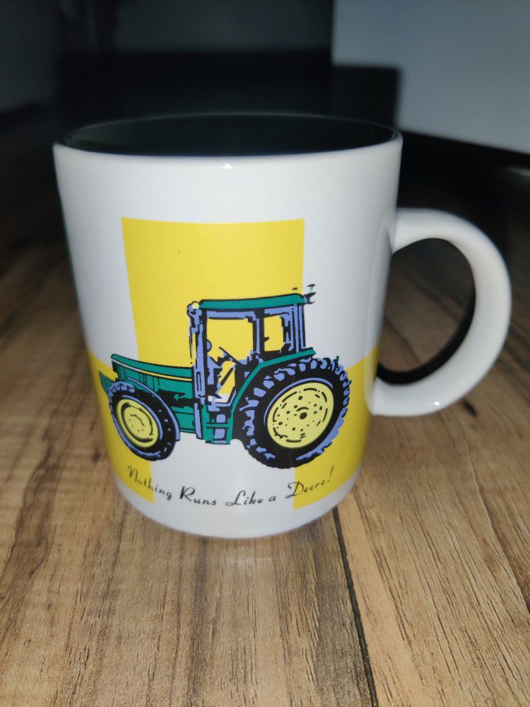John Deere Tractor Mug Coffee Cup 12oz Licensed Product Nothing Rides Like Deere