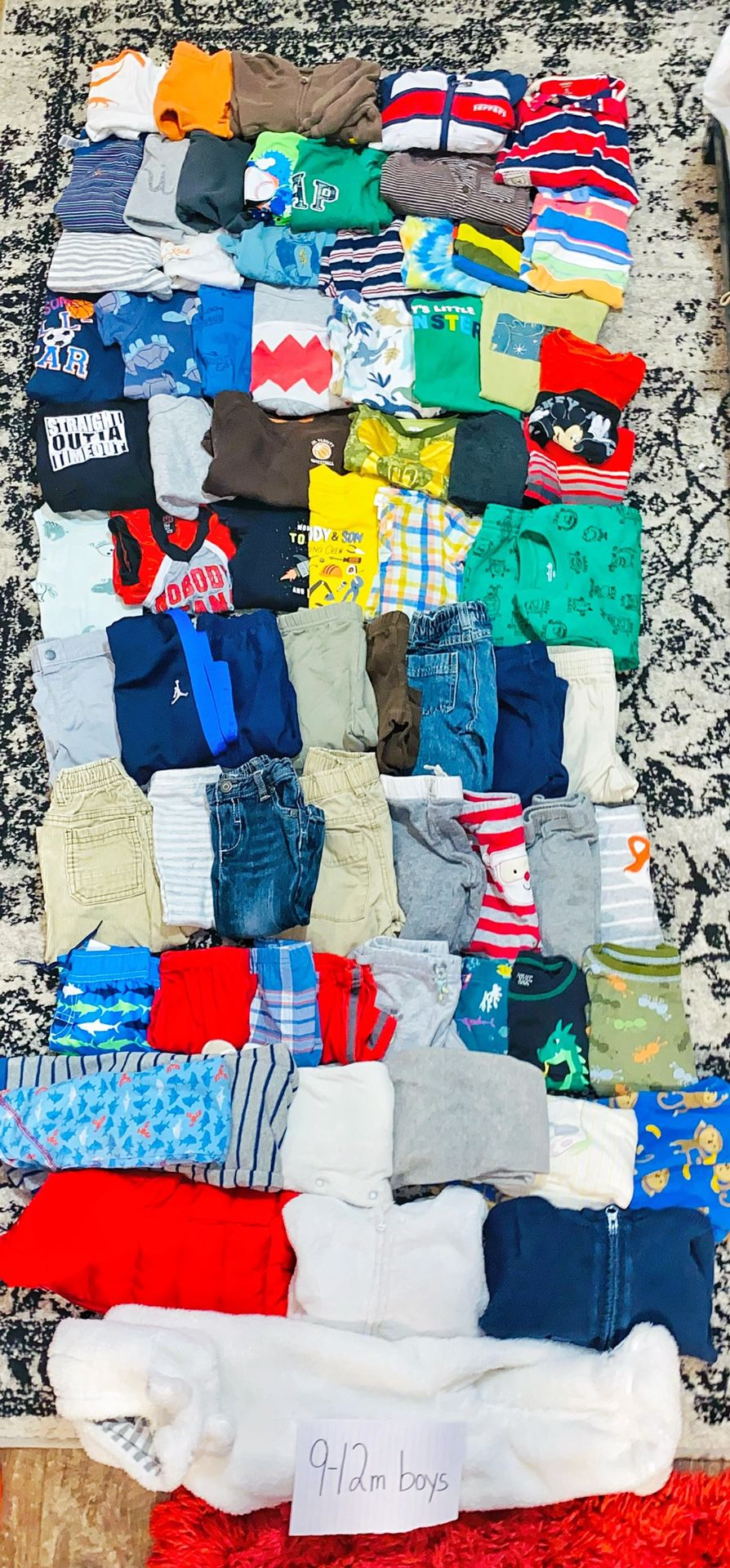 (73pcs) 9-12m Baby Boy Clothing Lot