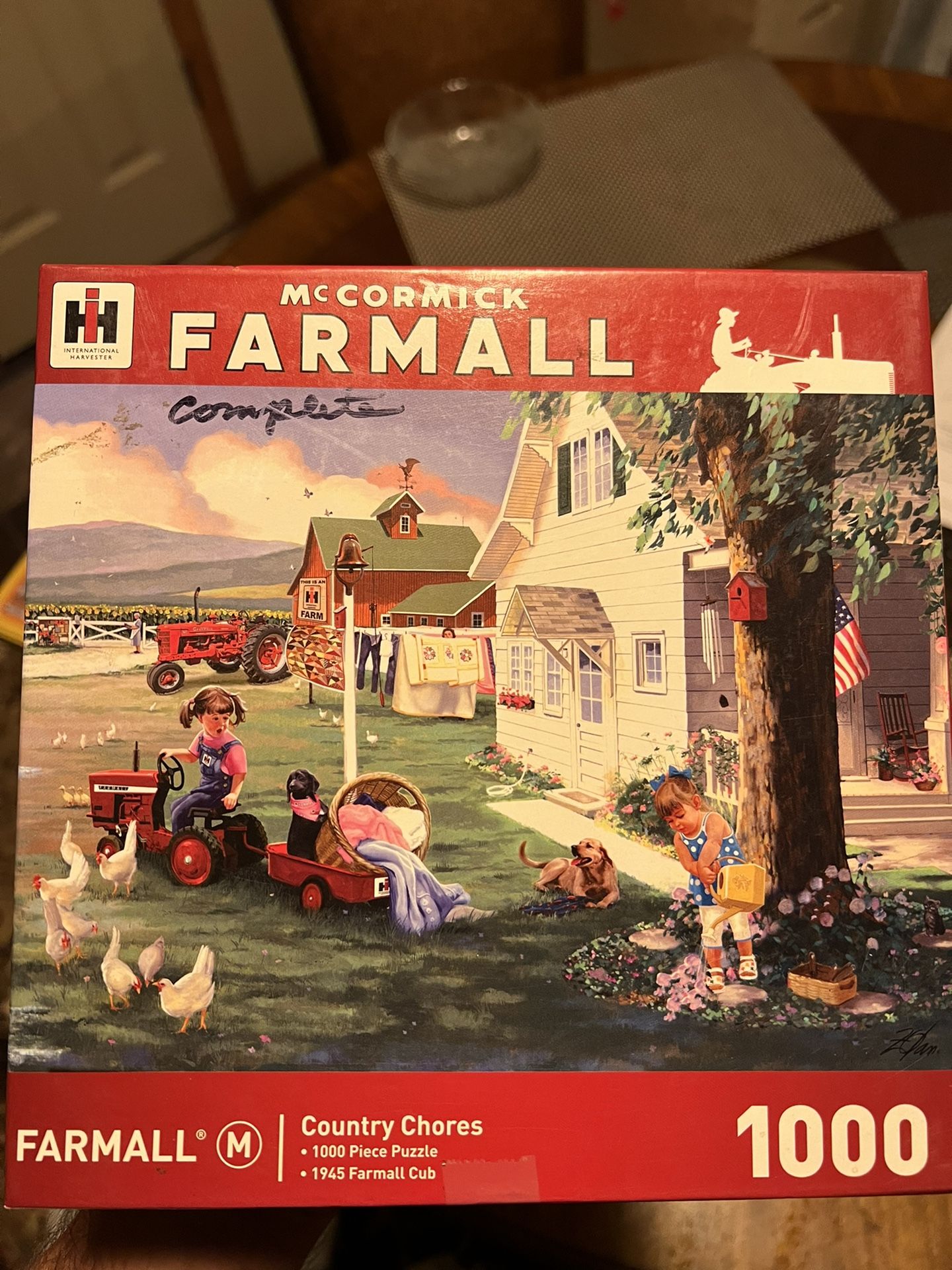 McCormick FARMALL IH Tractor COUNTRY CHORES 1,000 piece jigsaw puzzle