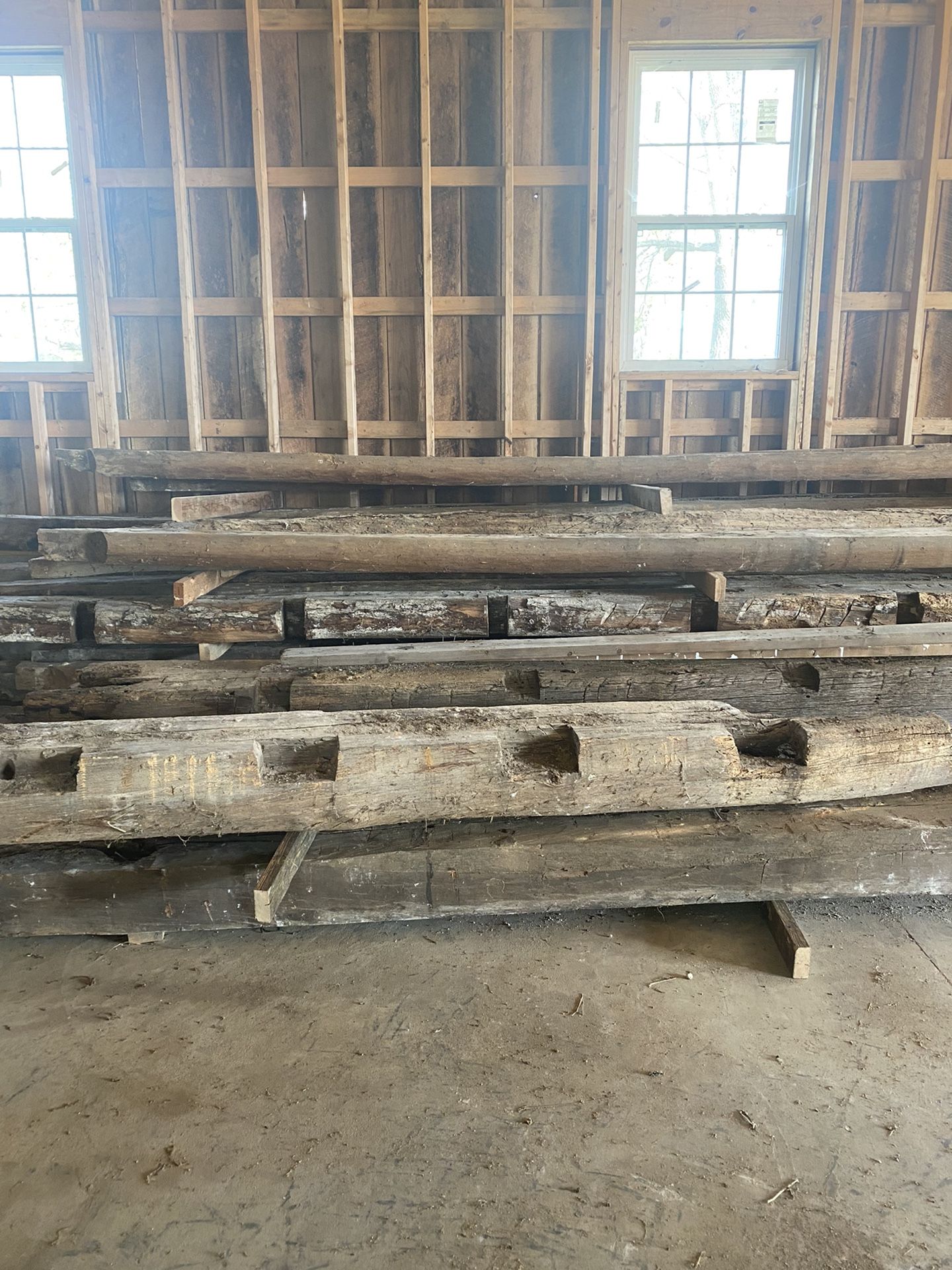 Hand hewn Logs