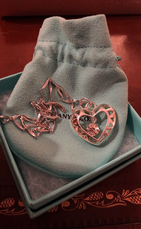 TIFFANY PENDANT WITH STERLING SILVER CHAIN!