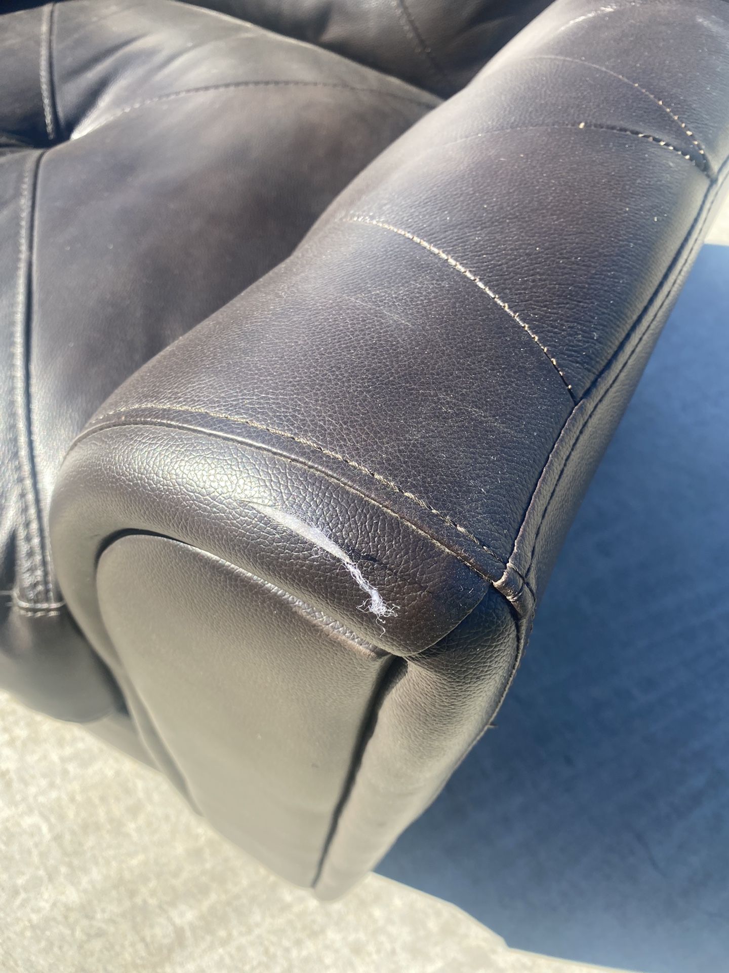 Leather Love Seat