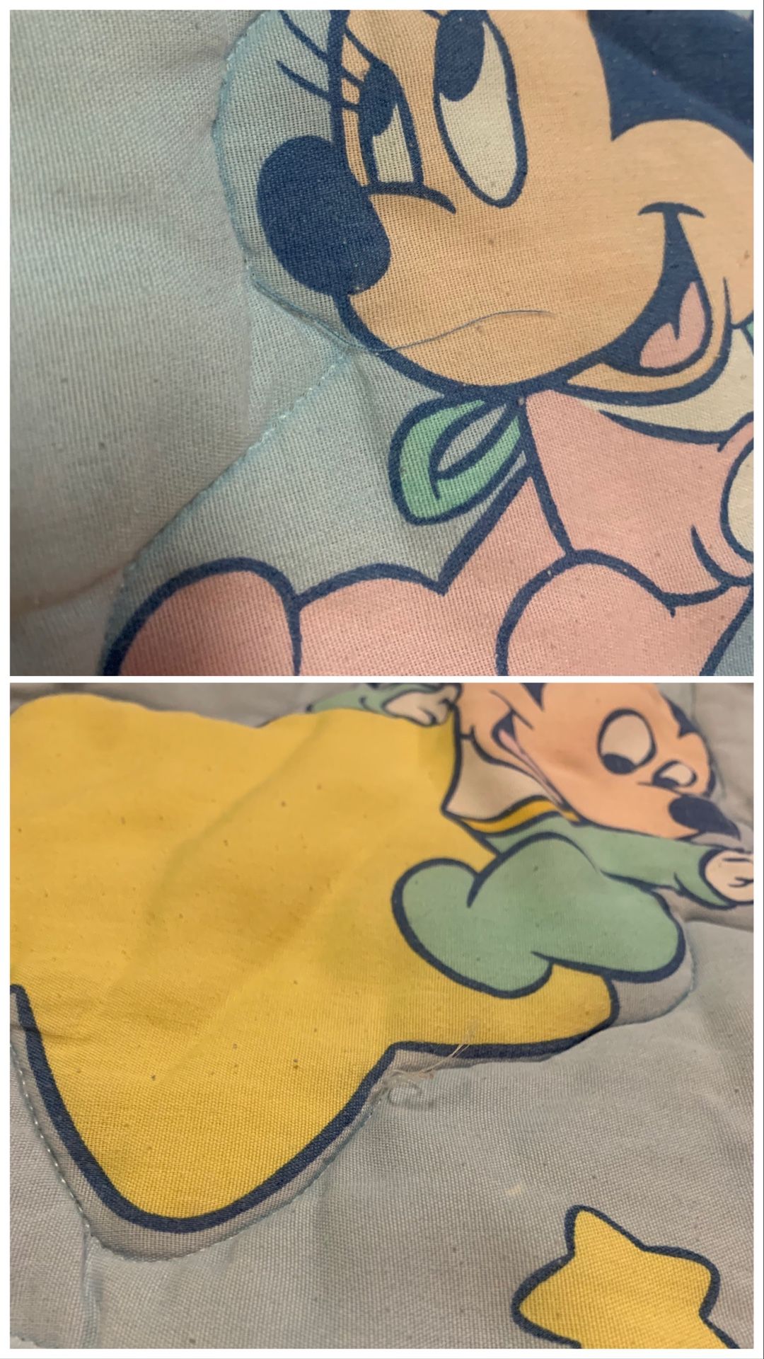 Dundee Mills Disney Twinkle Quilt Comforter Blanket and Bumper ONLY (READ!)
