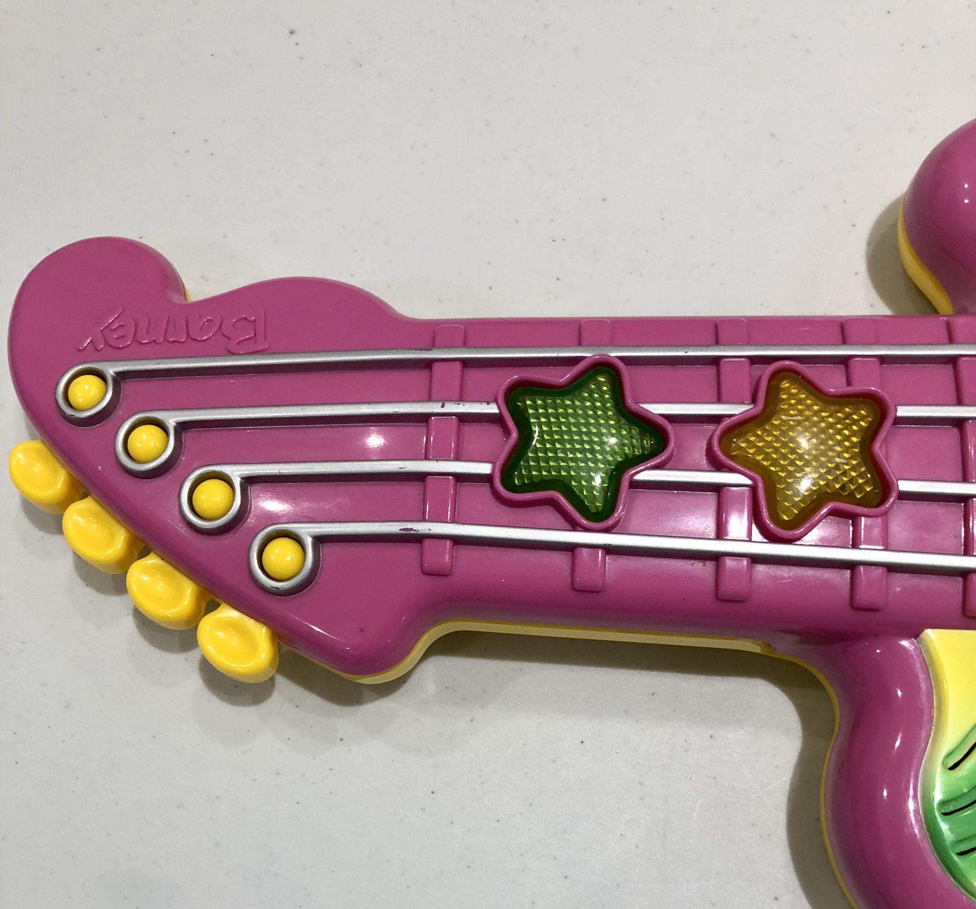 Vintage Barney Dinosaur Toy Guitar