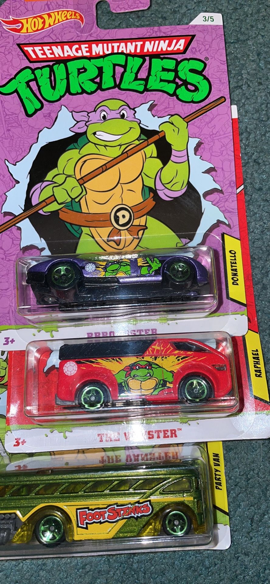Hot Wheels Complete Set TMNT Cars