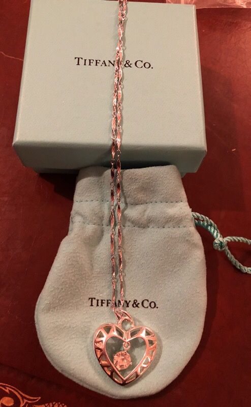 TIFFANY PENDANT WITH STERLING SILVER CHAIN!