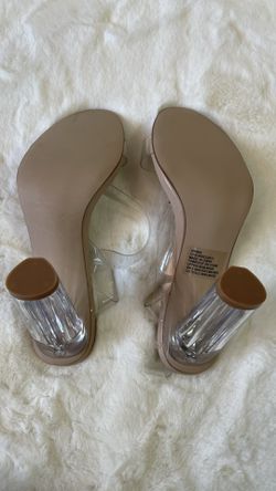 Nude And Clear Heels Thumbnail