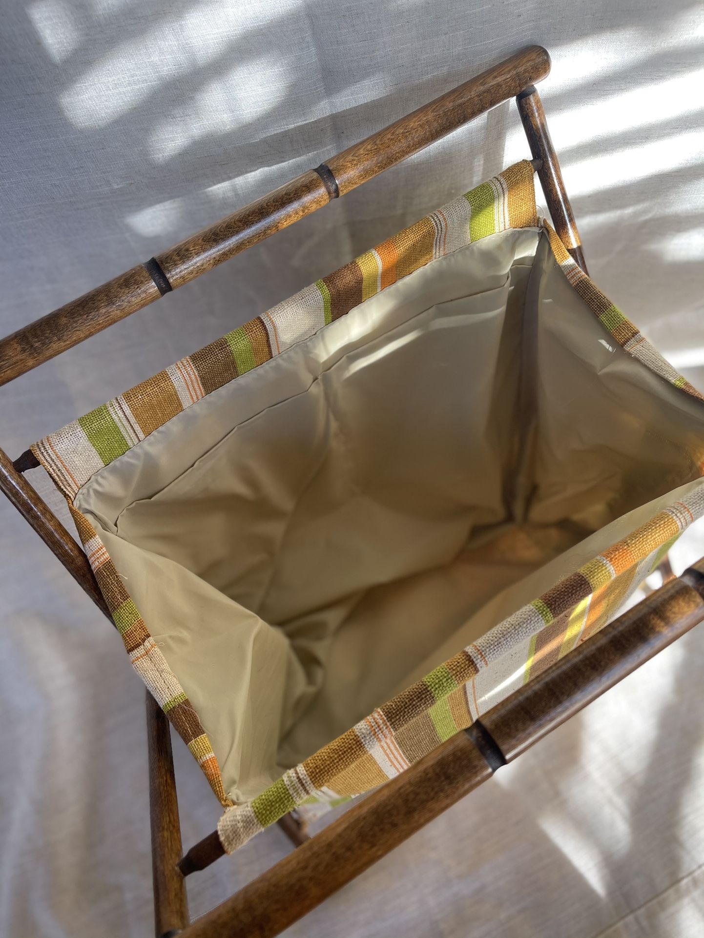 Vintage Retro 70’s Yarn/Sewing/Craft Basket