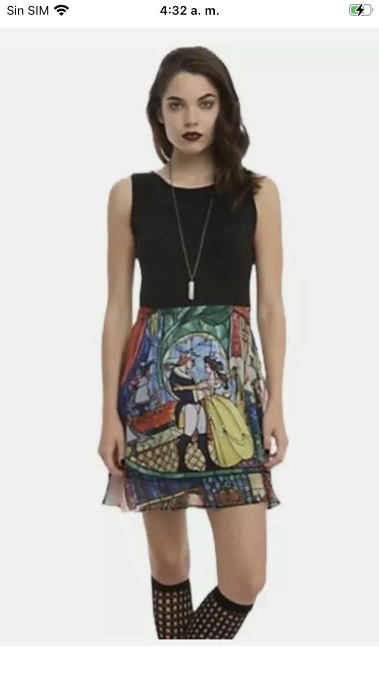 Hot Topic Beauty And The Beast Skater Dress Size Black 2xl For Sale In Corona Ca Offerup
