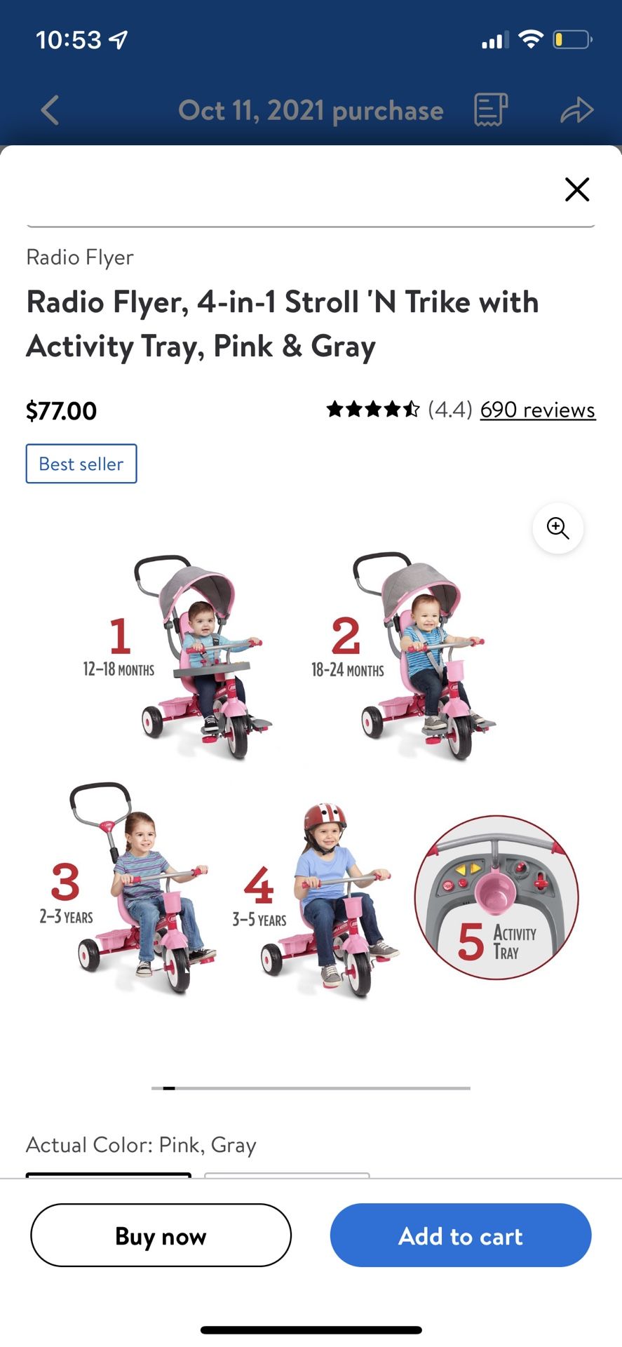 Radioflyer Trikes 2 Pink 2 Red