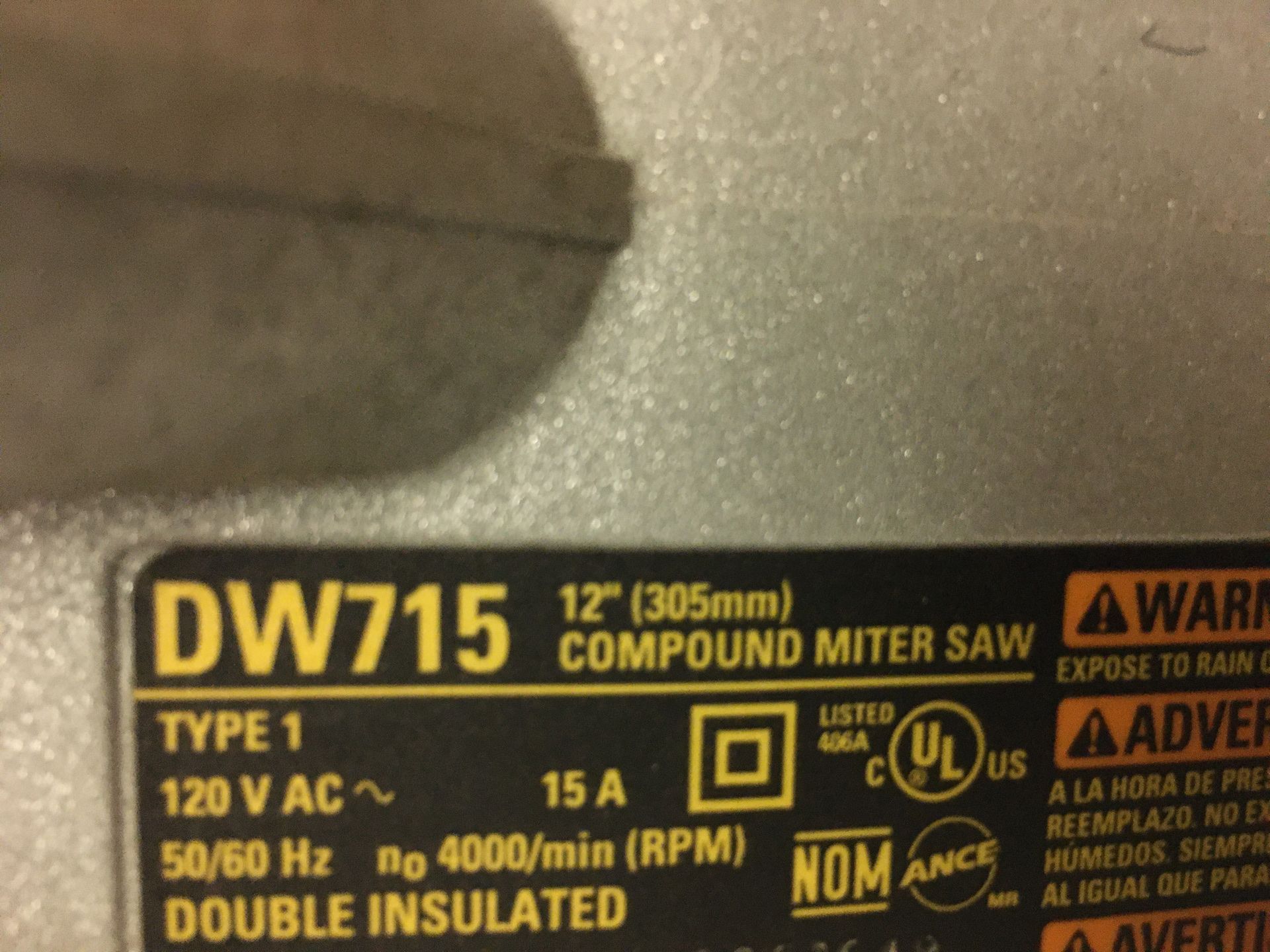 DEWALT MITER SAW