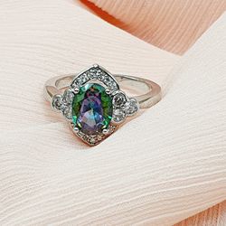 "Noble Jewelry Oval Pure Colorful Zircon Elegant Rings for Women, PD308
  Thumbnail