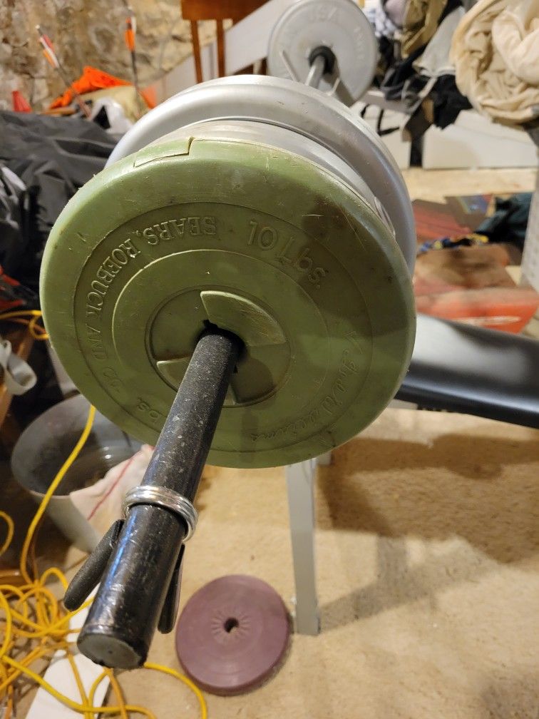 Weight Bench And Weights