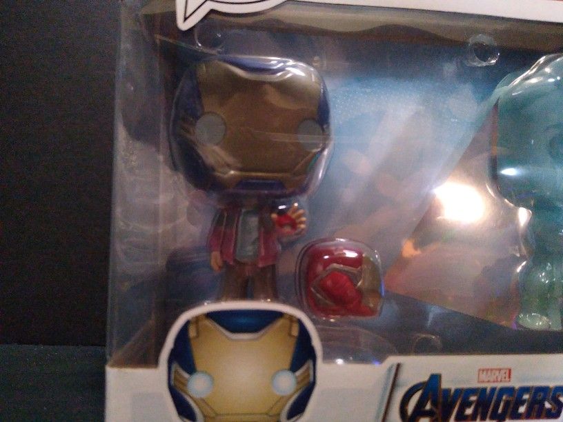 Funko Pop Morgan Stark And Tony Stark Glow In The Dark Exclusive