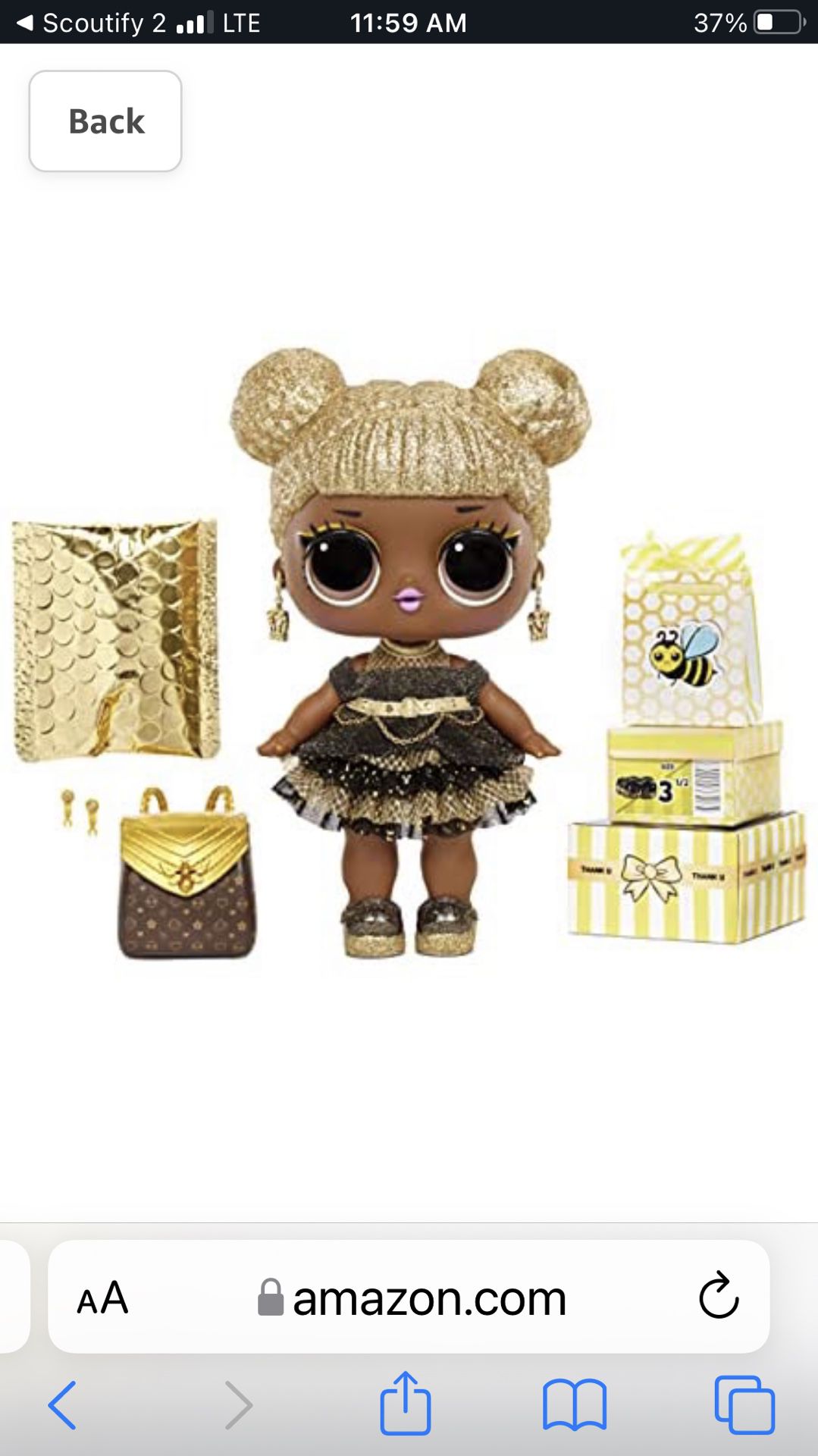 LOL  Surprise Big Baby Queen Bee -11” Large Baby Doll with Colorful Surprises Mix & Match Fashion Accessories 