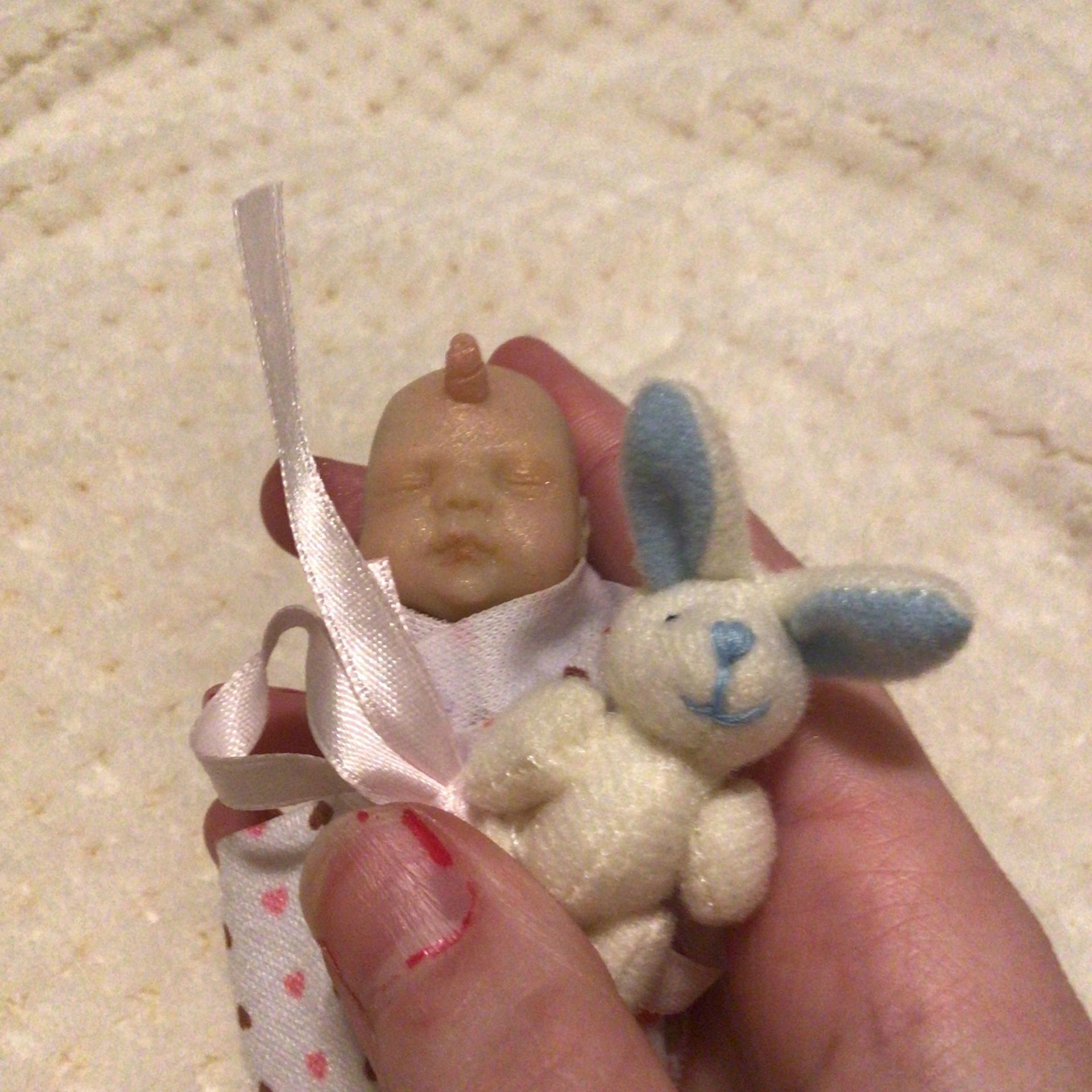 3 Inch Baby Unicorn Half Silicone Half Cloth Doll