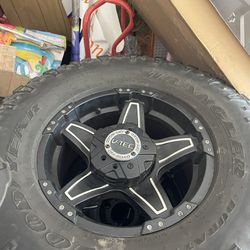 Goodyear All Terrain Tires 317/70  V Tec Off Road Rims 17 Inches  Thumbnail