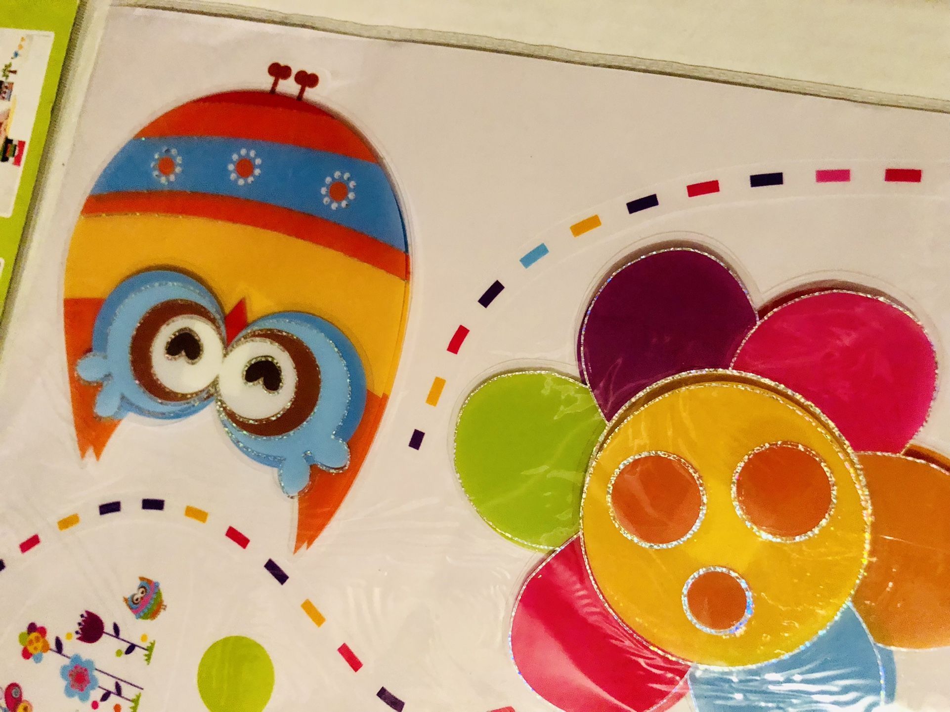 Owl & Flower 3D Wall, Mirror or Window Sticker Absolutely Stunning Some of the Decals Pop out and look realistic 30x20 Inches 2 available listing