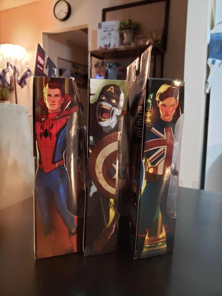 Zombie Captain America, Zombie Hunter Spidey & Captain Carter Marvel Legends Set