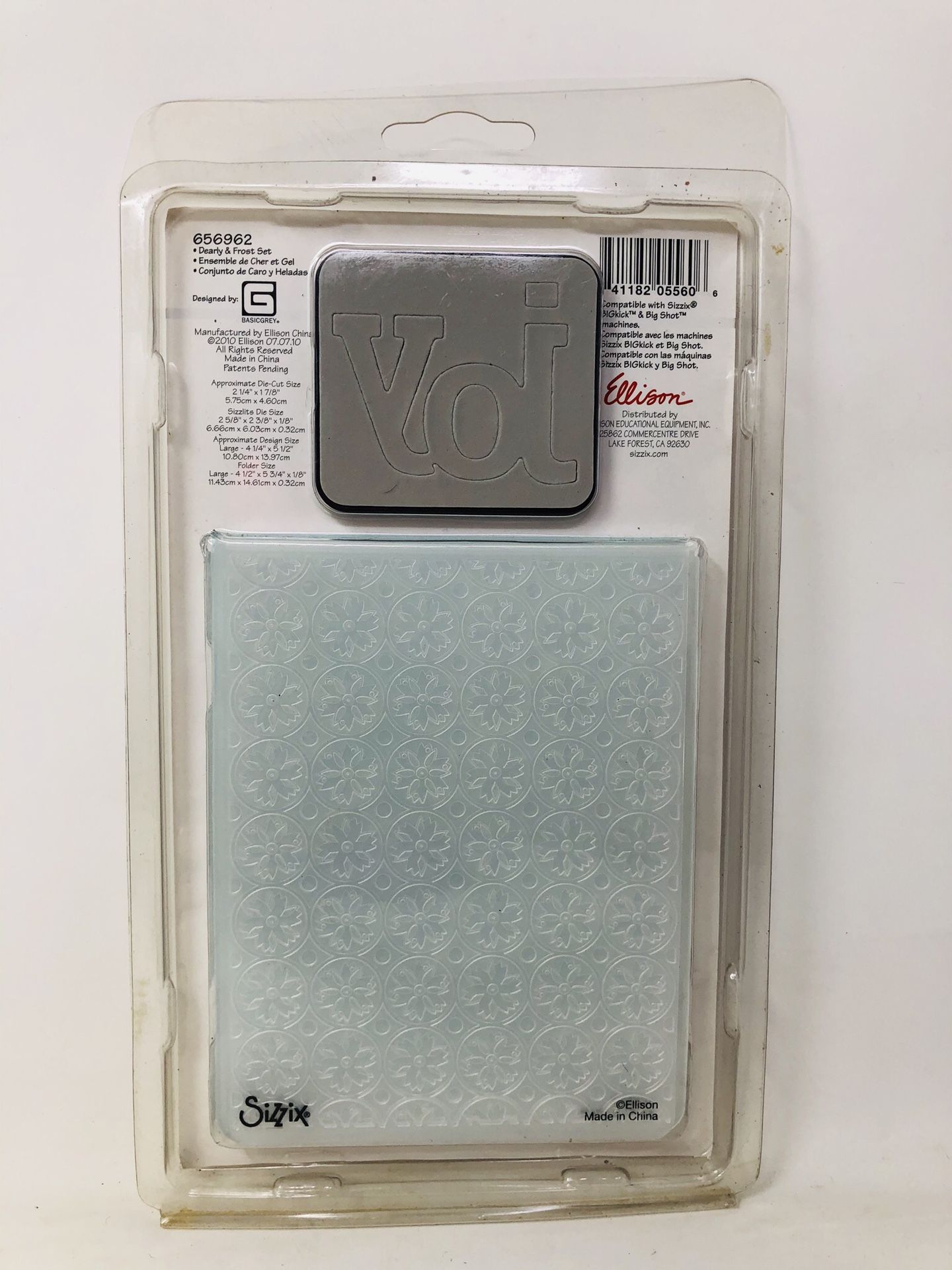 Sizzix joy frost