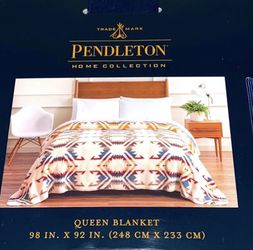 Pendleton Blanket Sherpa Fleece Queen_White Sands Multi Thumbnail
