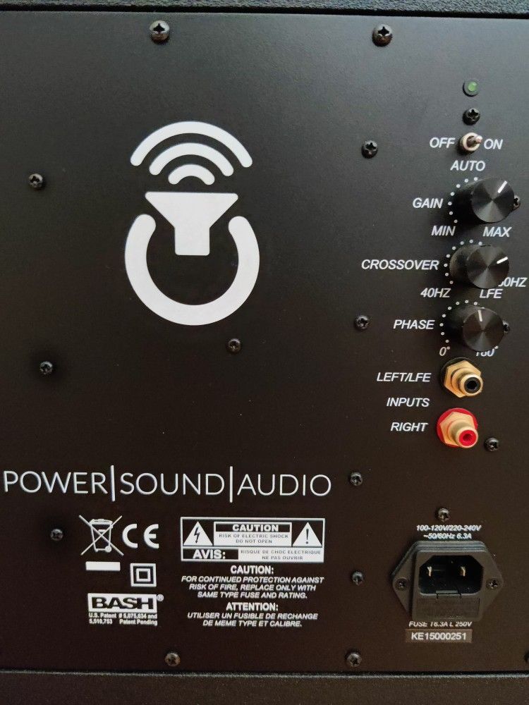 Power Sound Audio XV15 Subwoofer - Svs, Hsi Research, Outlaw Audio, Emotiva, Parasound, Klipsch, Polk, Rotel, Adcom, Naim