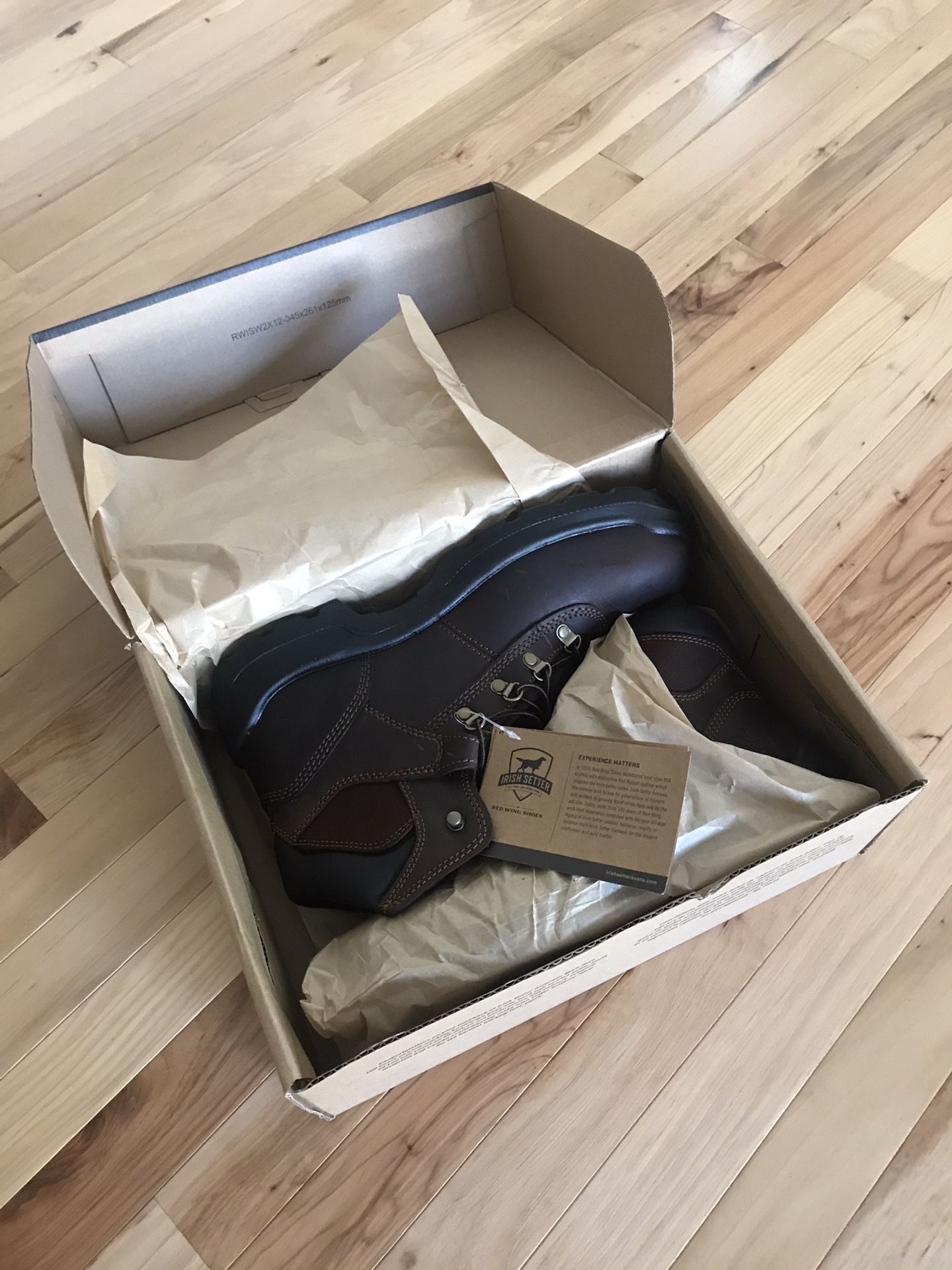 Red Wing Boots(Leather), Irish Setter . Steel Toe Safety Boots !! Size 12 , Brand New in Box !!!!